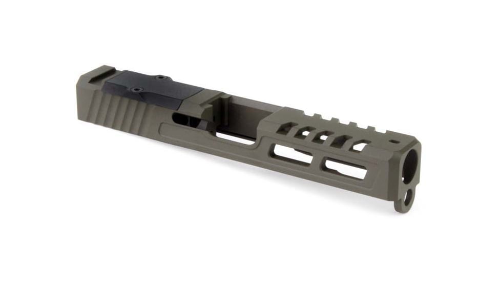 Zaffiri Precision RTS Glock 19 Gen 3 ZPS.2 Pistol Slide RMR Cut, Olive Drab, Small, ZPS.2.19.OD