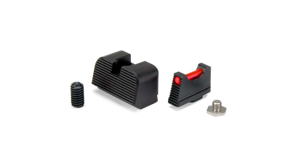 Zaffiri Precision Suppressor Height HD Sights, Black Anodized w/Red Fiber, SUP.Sights