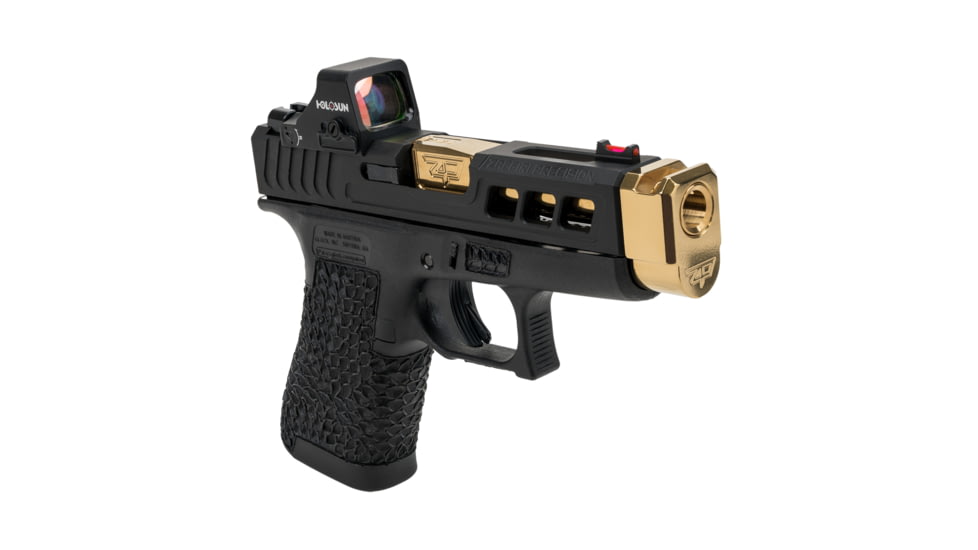 Zaffiri Precision Threadless Compensator 9mm Fits G43/43X Gold Stainless Steel, ZP.43BTCG