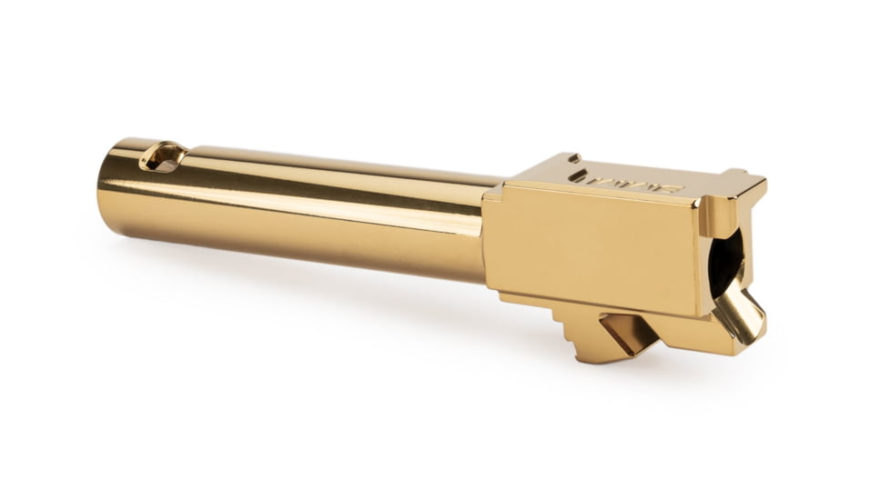Zaffiri Precision IBS Glock 19 Gen 5 9mm Luger Non-Threaded Pistol Barrel, 3.95in, 1-10 RH Twist, PVD, Gold, BA-G19G5-CP-GLD