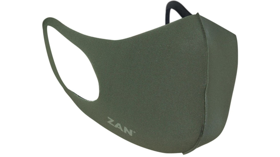 Zan Headgear Lightweight Face Mask, One Size, 2 Pack, Olive, FMLW200
