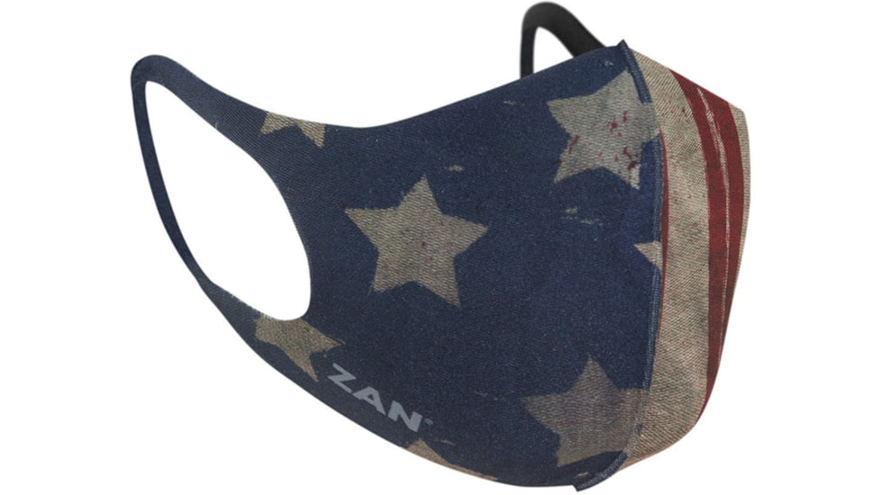 Zan Headgear Lightweight Face Mask, One Size, 2 Pack, Patriot, FMLW408