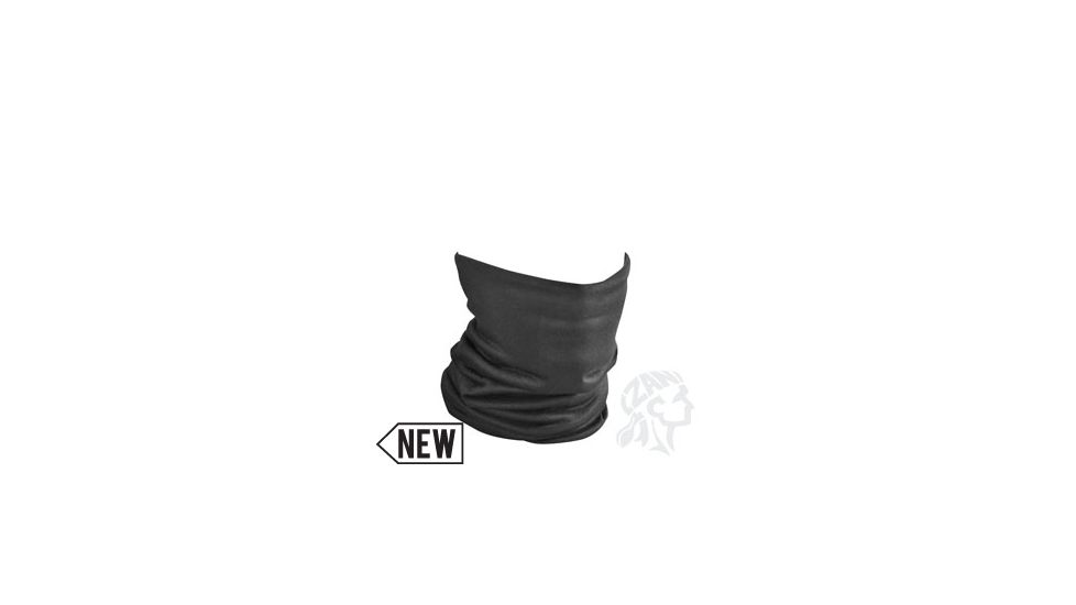 Zan Headgear Motley Tube, Fleece Lined, Solid Black TF114