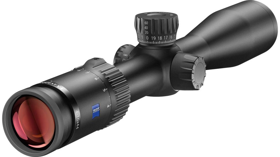 Zeiss Conquest V4 4-16x44 Rifle Scope w/Exposed Elevation Turret, ZBR-2 #92 Reticle, Side Parallax Adjustment, 522931-9992-080