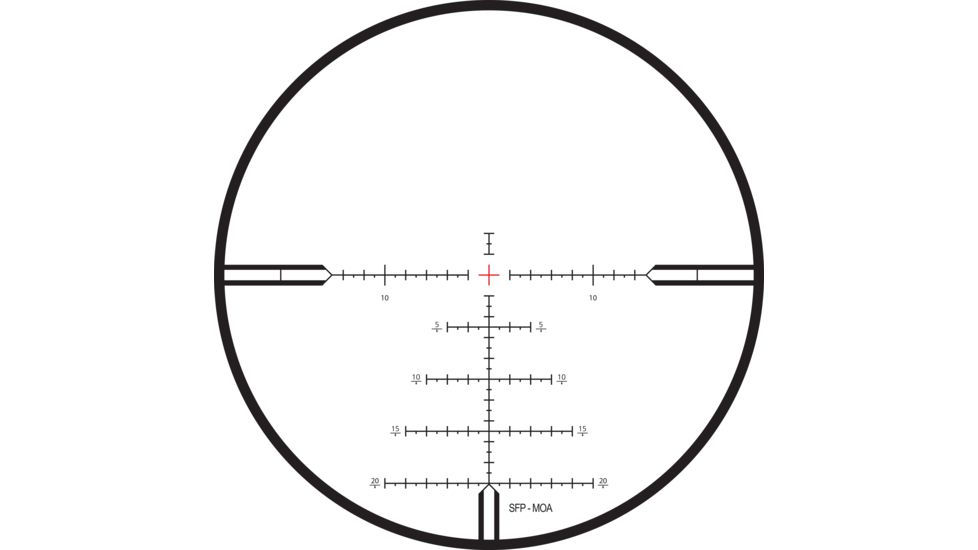 Zeiss Conquest V4 Rifle Scope, 6-24x50, 30mm Tube, ZBi - Illum. Reticle, Ext Elevation Ballistic Stop, Black, Medium, NSN 9013.10.1000, 522955-9968-090