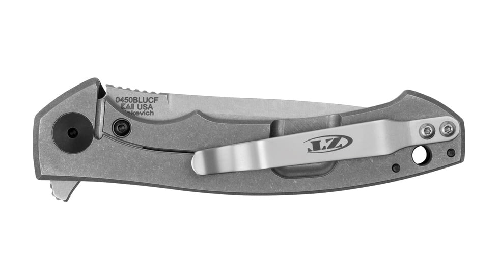 Zero Tolerance Small Sinkevich Folding Knife, 3.25in, CPM-MagnaCut, Drop Point, Carbon Fiber/Titanium Handle, 0450BLUCF