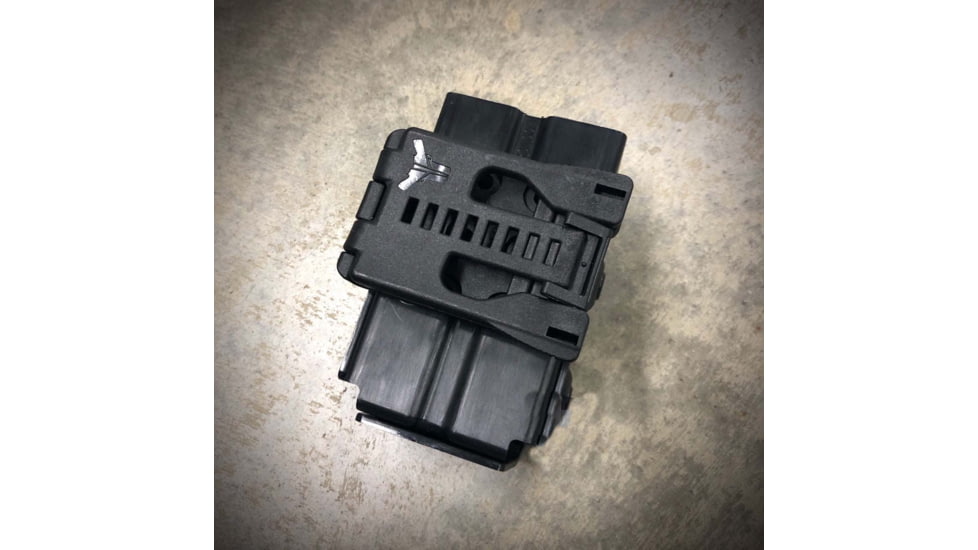 Zero9 Double Mag Case Holster, Glock 9mm/.40ACP, Molle Loks, Plain Black, Z9-4005-BLK-MLK