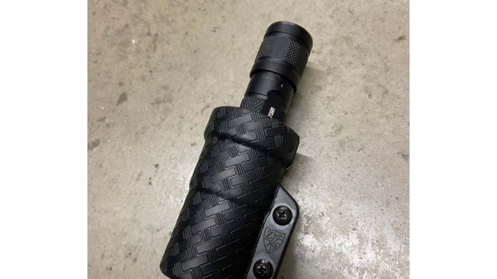 Zero9 Flashlight Case Holster, Bezel Down 2, Molle Loks, Basketweave, Z9-4025-BW-MLK