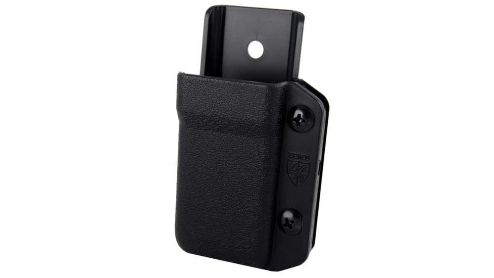 Zero9 Holsters Single Mag Case, 9mm/40cal, Plain, Black, MOLLE Lock, Z9-4050-BLK-MLK