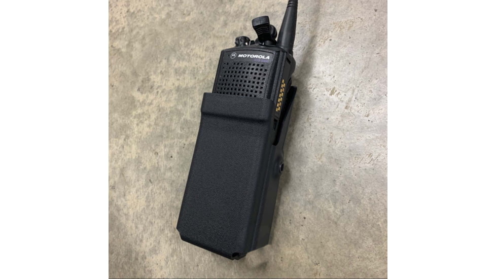 Zero9 Portable Radio Case Holster, VP6000 L2 &amp; L3 Batteries, Molle Loks, Plain Black, Z9-5023-BLK-MLK
