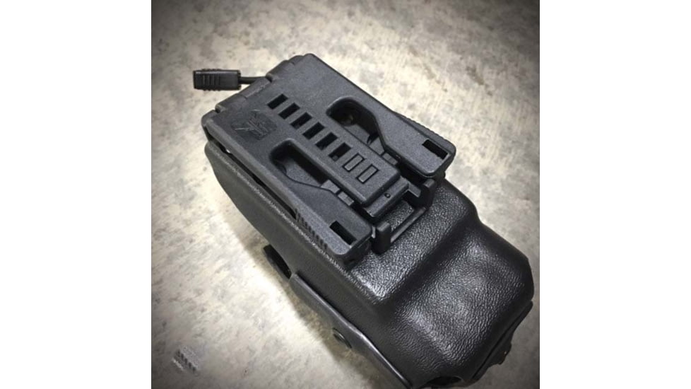 Zero9 Portable Radio Case Holster, VP6000 L2 &amp; L3 Batteries, Molle Loks, Plain Black, Z9-5023-BLK-MLK
