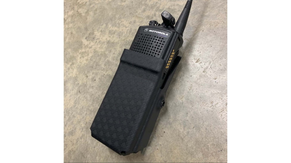 Zero9 Portable Radio Case Holster, XTS3000/5000, Molle Loks, Plain Black, Z9-5004-BLK-MLK