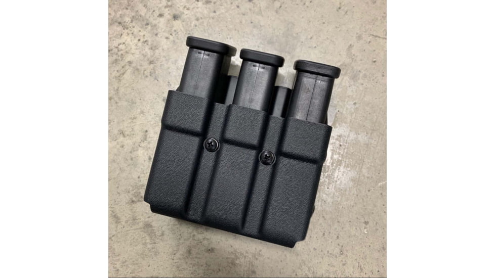 Zero9 Triple Mag Case Holster, Other .45 ACP, Molle Loks, Plain Black, Z9-4024-BLK-MLK