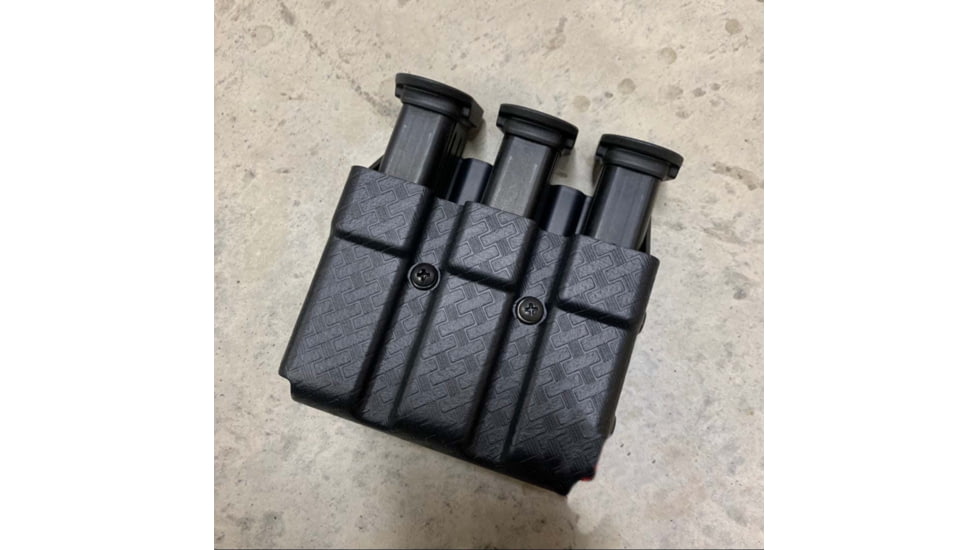 Zero9 Triple Mag Case Holster, Other .45 ACP, Molle Loks, Plain Black, Z9-4024-BLK-MLK