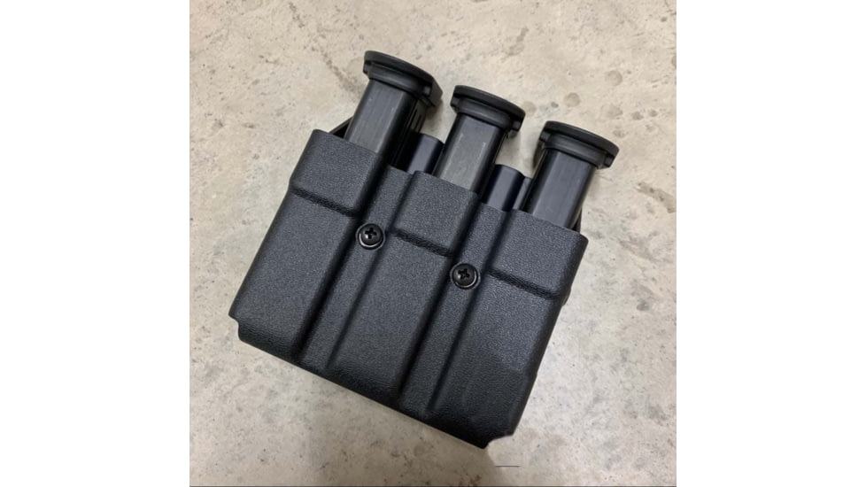 Zero9 Triple Mag Case Holster, Other .45 ACP, Molle Loks, Plain Black, Z9-4024-BLK-MLK