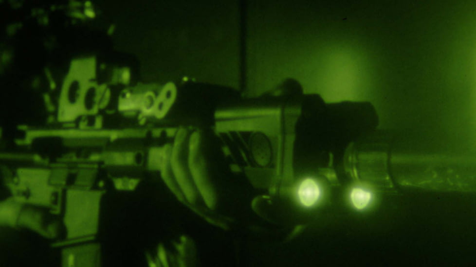 ZeroBlindSpot 0BS-2 IR + White Rechargeable LED Weapon Light, Black, Small, 0002