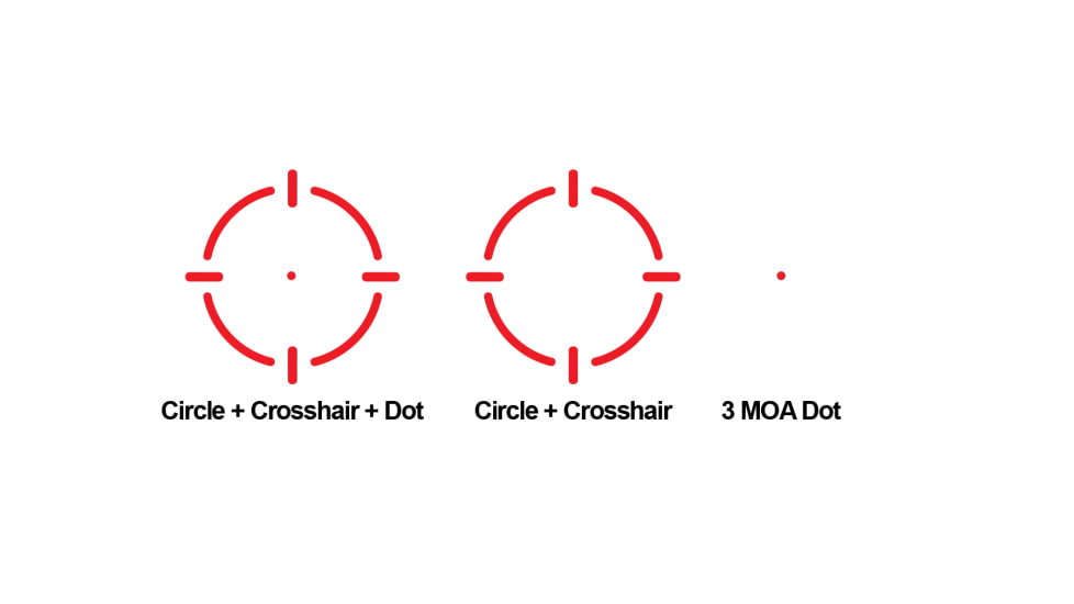 ZeroTech Optics Thrive HD RMR FootPrint 1x28mm Red Dot Sight w/Low Mount, Multi Reticle, Black, THDRS28ML