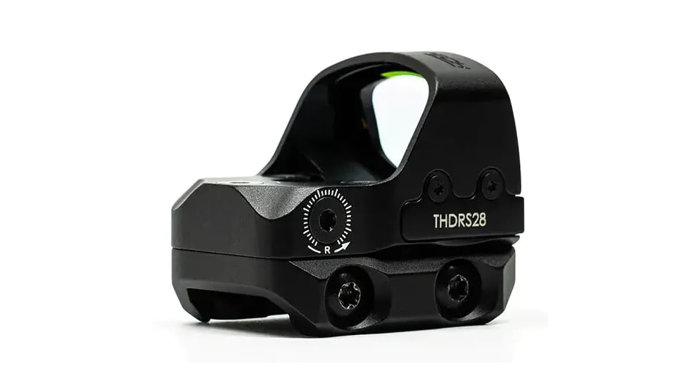 ZeroTech Optics Thrive HD RMR FootPrint Reflex Red Dot Sight w/ Low Mount, 1x28mm, 3 MOA Green Dot, Black, THDRS28GL