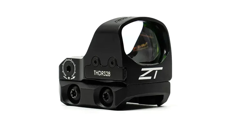 ZeroTech Optics Thrive HD RMR FootPrint Reflex Red Dot Sight w/ Low Mount, 1x28mm, 3 MOA Green Dot, Black, THDRS28GL