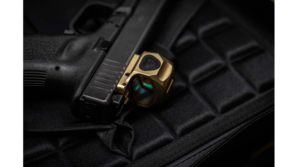 ZeroTech Optics Trace H.A.L.O 1x28mm Enclosed Micro Reflex Red Dot Sight, 3 MOA Dot, Flat Dark Earth, TRAE28-FDE