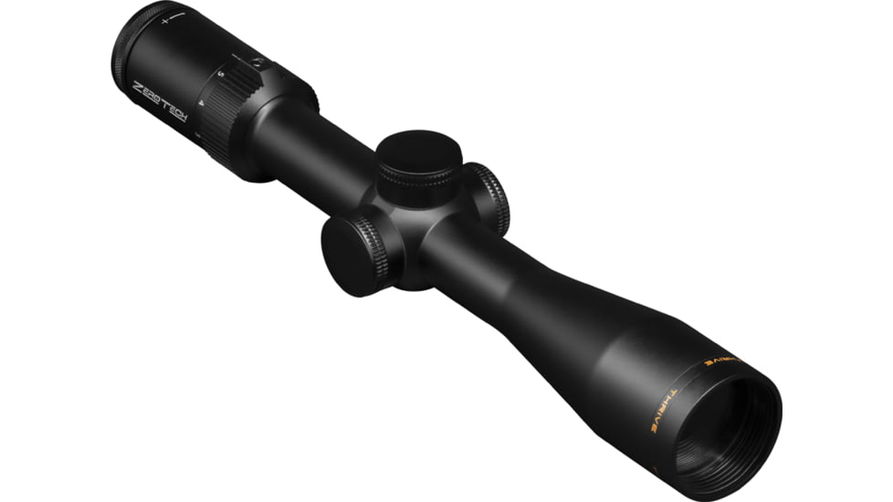ZeroTech Optics Thrive Rifle Scope, 3-12x44mm, 30mm Tube, Second Focal Plane, Mildot Reticle, Black, TH31244MD