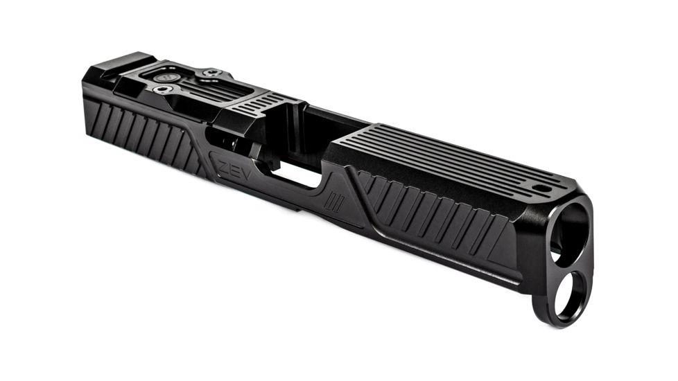 ZEV Technologies Z19 Citadel Stripped Slide with RMR Plate, Glock 19 5th Gen, Black, SLD-Z19-5G-CIT-RMR-DLC