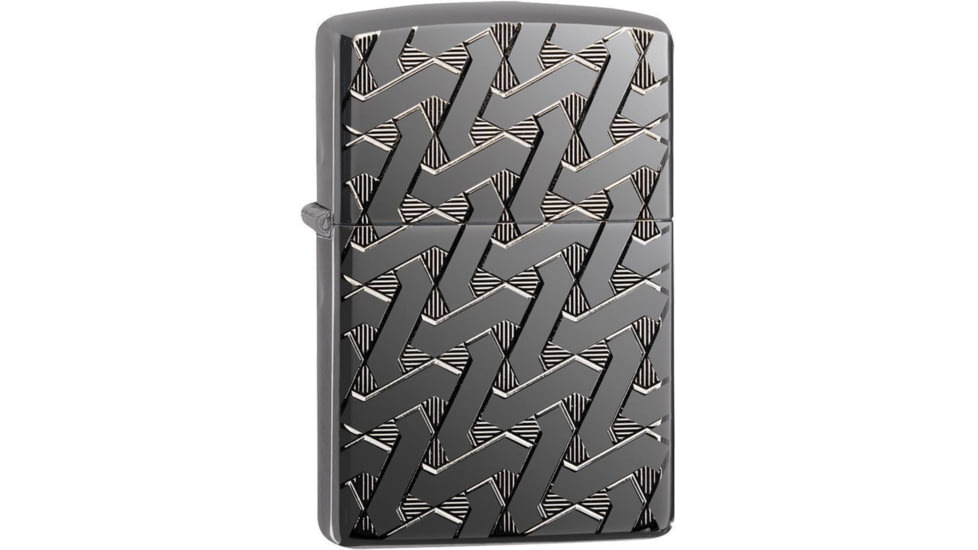 Zippo Armor Geometric Weave Lighter, 1.44 x 2.25, 49173
