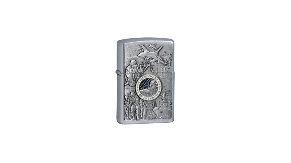 Zippo Joined Forces Classic Style Lighter, Street Chrome 24457