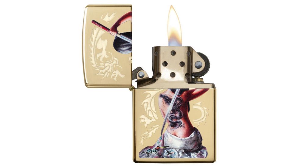 Zippo Mazzi Dragon Girl Lighter w/ Box 29668