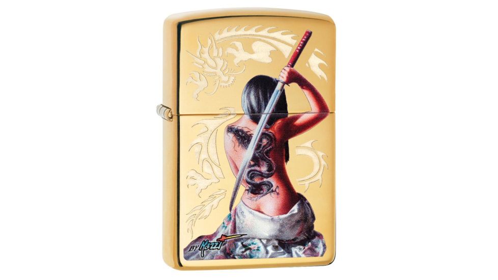 Zippo Mazzi Dragon Girl Lighter w/ Box 29668