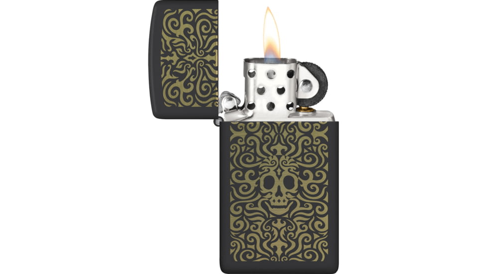 Zippo Skull Filigree Design Lighter