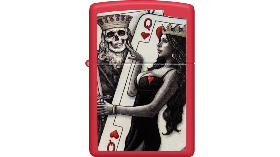 Zippo Skull King Queen Design