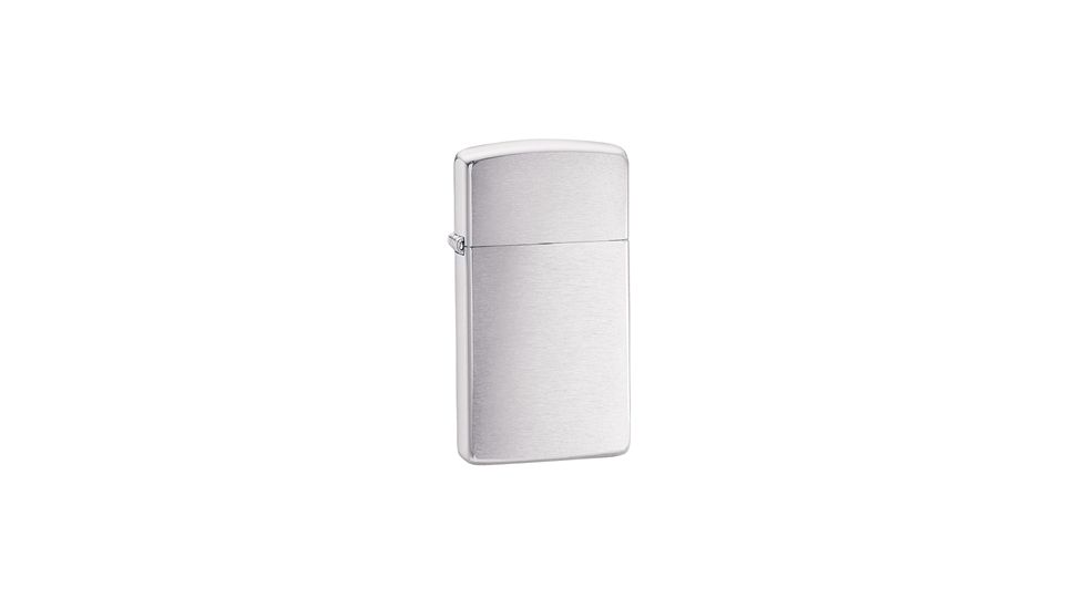 Zippo Classic Style Slim Lighter, Brushed Chrome 1600