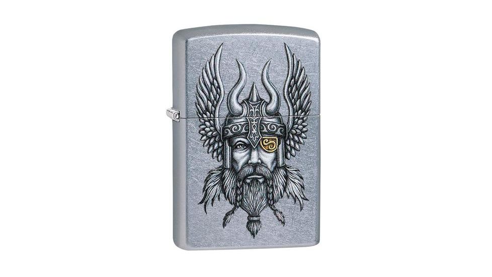 Zippo Viking Warrior Design Pocket Lighter 29871