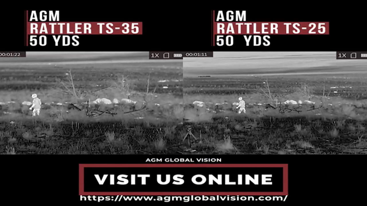 opplanet agm rattler ts 25 vs agm ts 35 side by side footage video