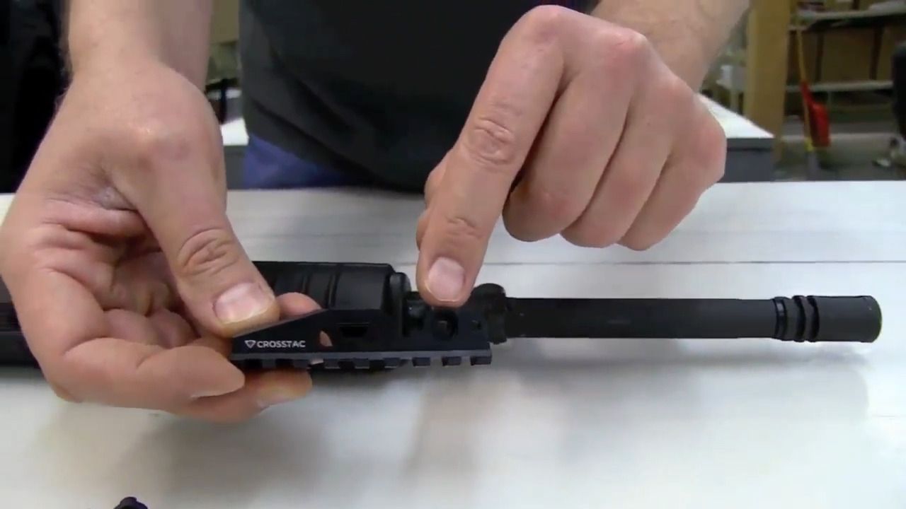 opplanet crosstac ar 15 front sight picatinny rail video