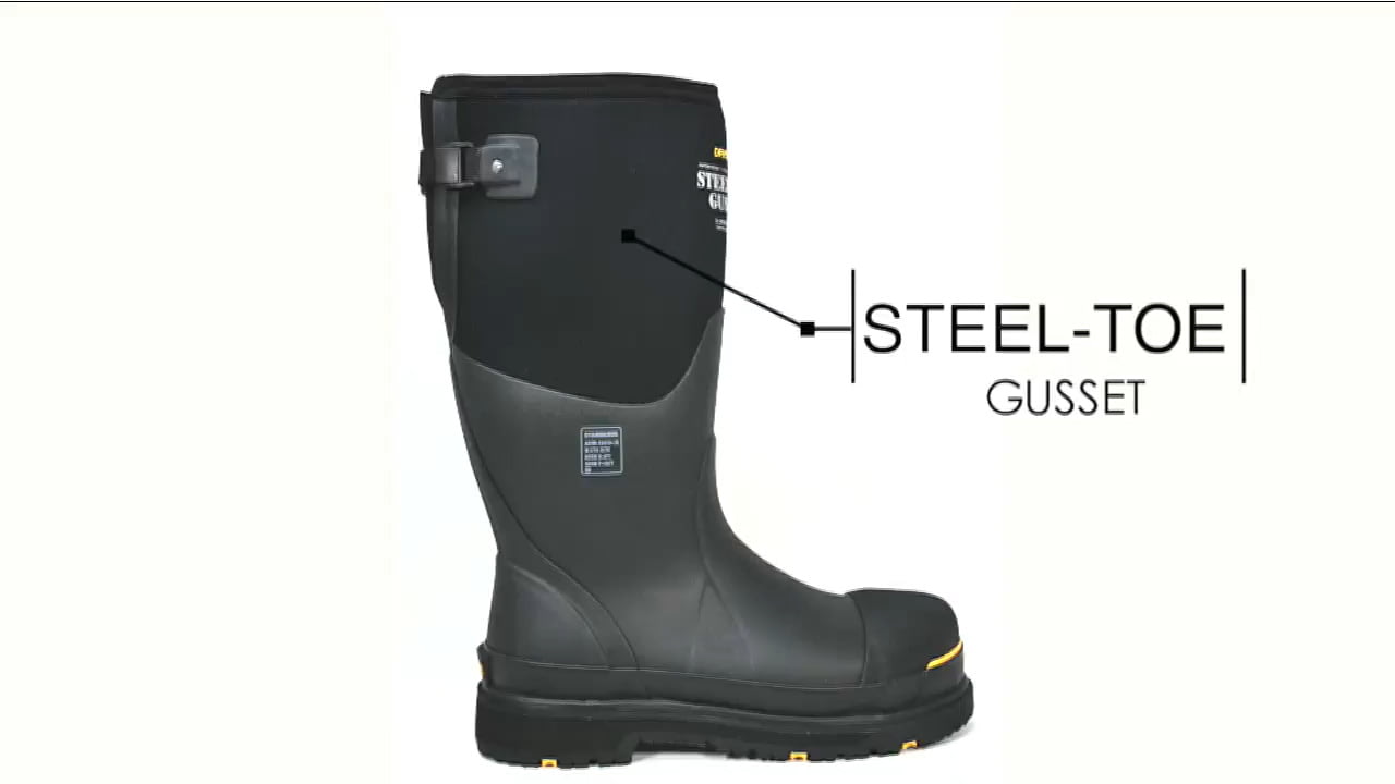 opplanet dryshod steel toe gusset video