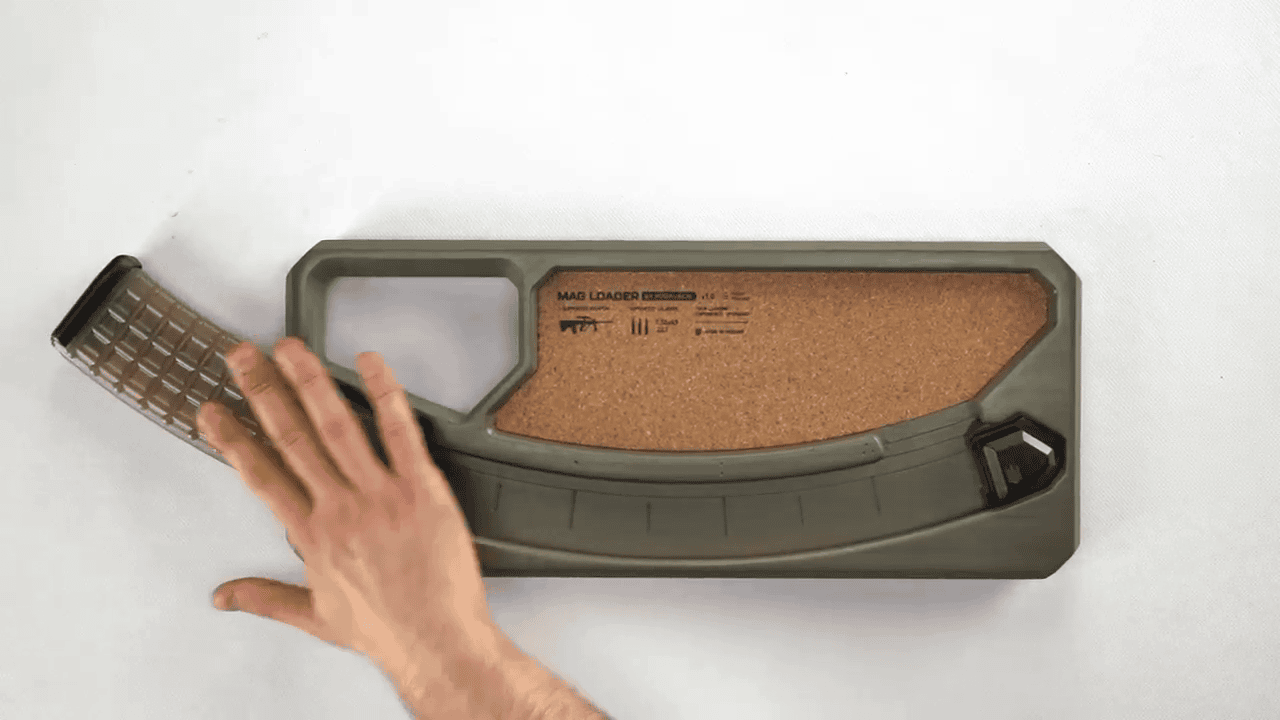 opplanet effortless steyr aug magazine loading with podavach mag loader speed and precision video