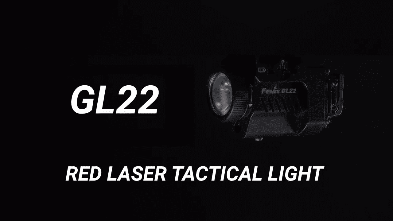 opplanet fenix gl22 tactical weapon light with red laser sight video