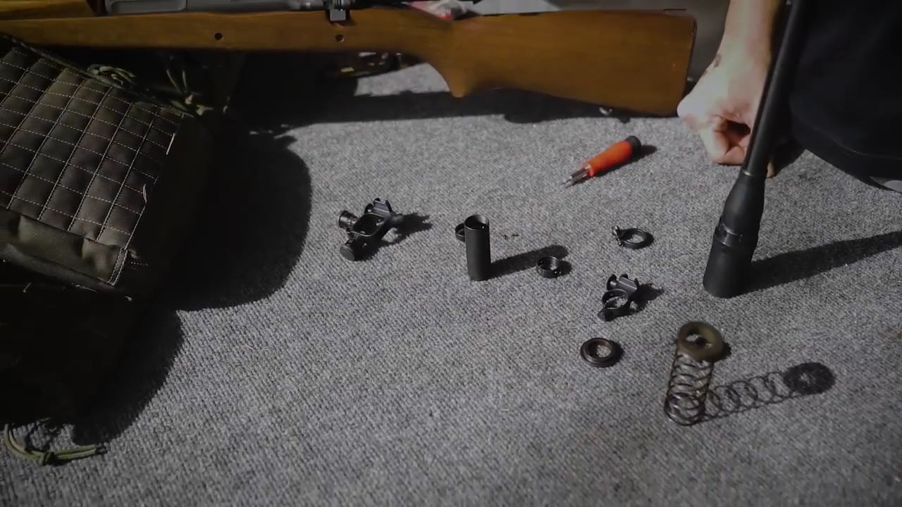 opplanet hi lux optics installing the recoil spring on your malcolm 8x usmc unertl scope video