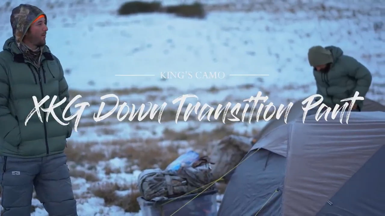 opplanet kings camo xkg down transition pant video