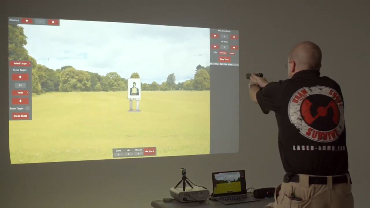 opplanet laser ammo target shooting drill video
