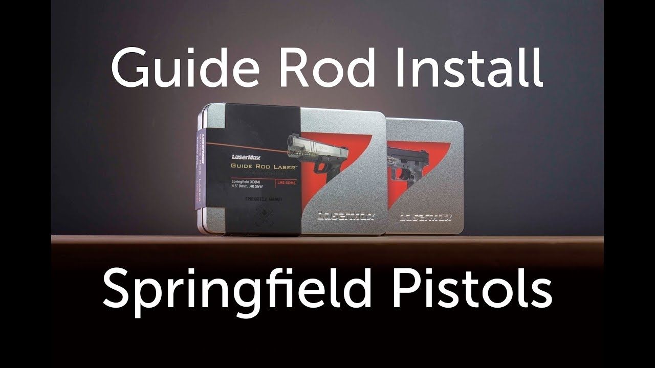 opplanet lasermax guide rod installation for springfield pistols video