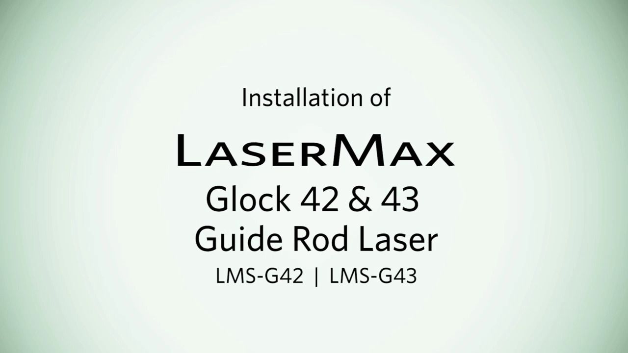 opplanet lasermax lms g42 43 glock 42 43 guiderod install video