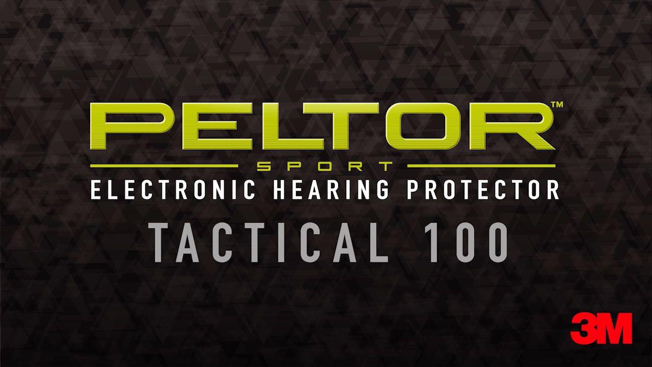 opplanet peltor tactical 100 electronic hearing protector ear muffs video
