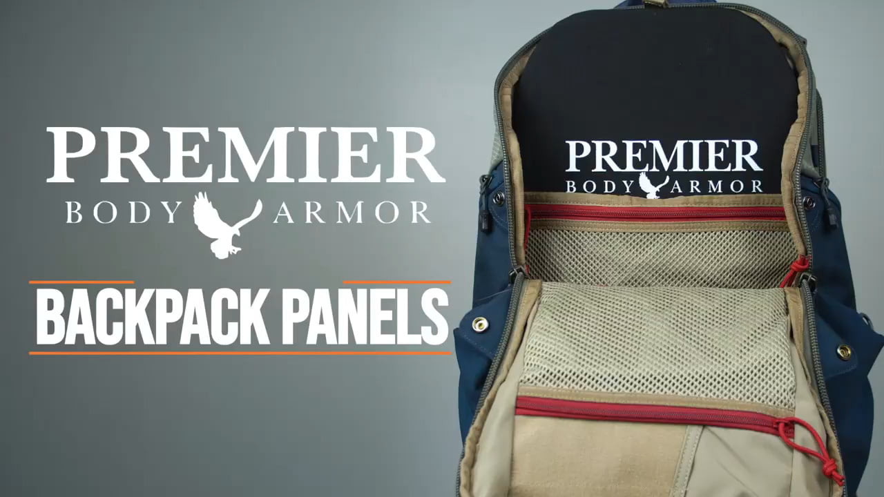 opplanet premier body armor bulletproof backpack panels video