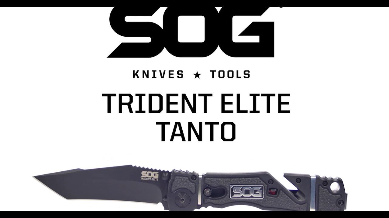 opplanet sog trident elite tanto folding knife video