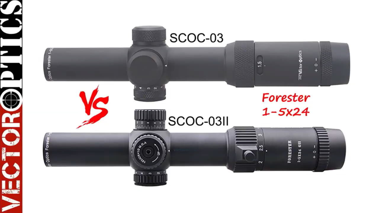 opplanet vector optics forester 1 5x24 cqb scope scoc 03 geni vs scoc 03ii genii video