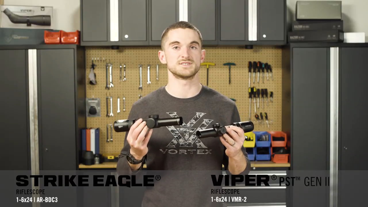 opplanet vortex strike eagle 1 6x24 vs viper pst gen ii 1 6x24 video