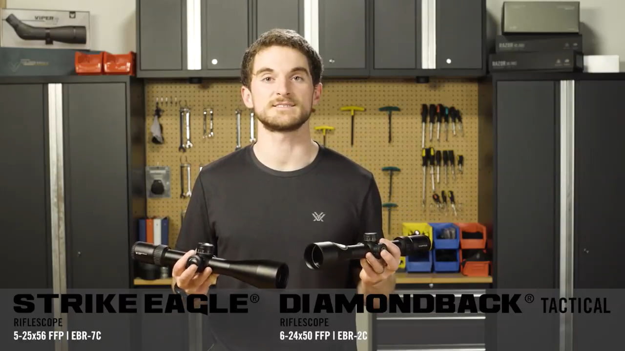 opplanet vortex strike eagle 5 25x56 vs diamondback tactical 6 24x50 ffp video